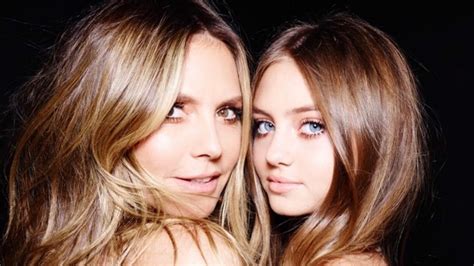 heidi klum and daughter nude|Heidi Klums model daughter Leni reveals her real skin in。